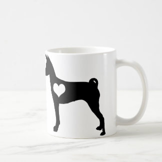 Tasse de coeur de Basenji
