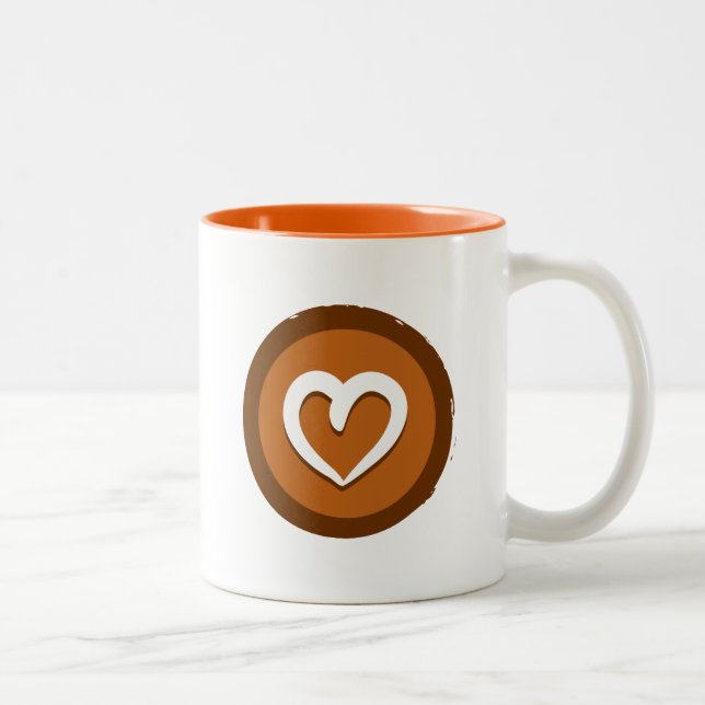 Tasse de "coeur" de yoga (Droit)