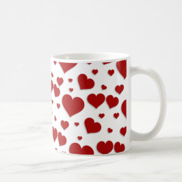 Tasse de coeurs d'amour