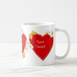 Tasse de coeurs et de festins de bonbon à
