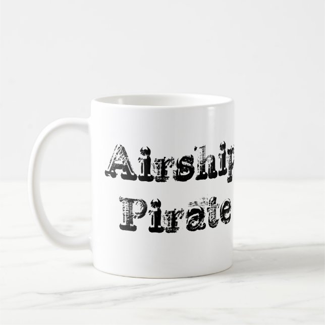 Tasse de Cofee de pirate de dirigeable de rouages (Gauche)