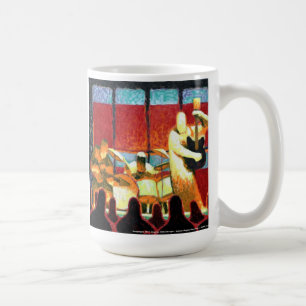 Tasse de coffe de club de jazz de zombi