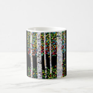 Tasse de collage de bouleaux