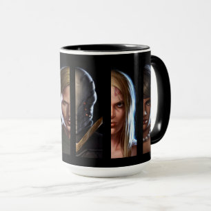 Tasse de collage de caractère du "ennemi un"