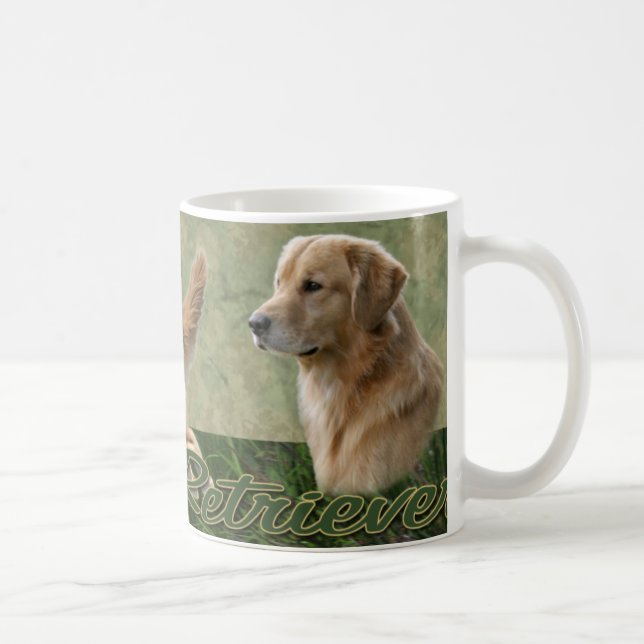 Tasse de collage de golden retriever (Droite)