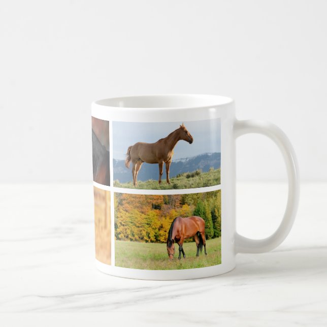 Tasse de collage de photo de cheval (Droite)