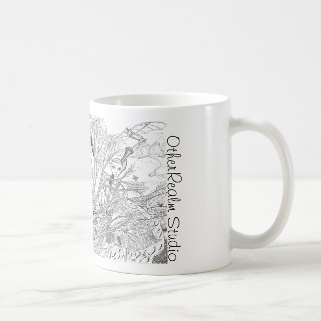 Tasse de collage d'imaginaire et de mythe (Droite)