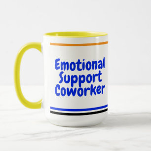 Tasse de collègue de soutien émotionnel (Cadeau po