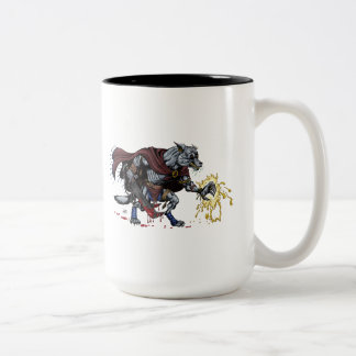 Tasse de combattant de loup-garou d'imaginaire