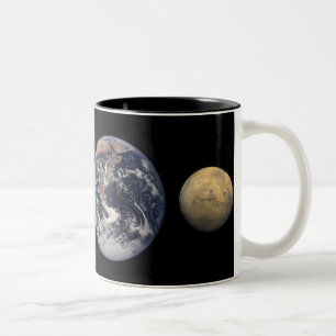Tasse de comparaison de taille de planète