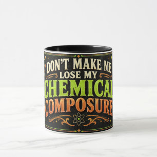 Tasse de composition chimique pour professeur de c