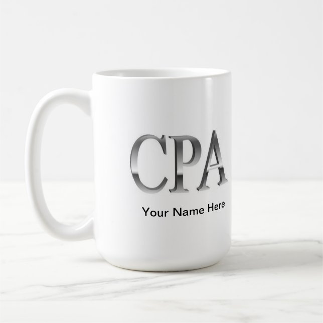 Tasse de comptabilité de voyage de café de CPA de (Gauche)