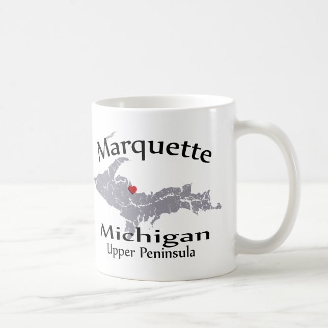 Tasse de conception de carte de coeur de Marquette (Droite)