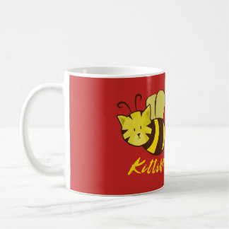 Tasse de conception de chat d'abeille de Kitti