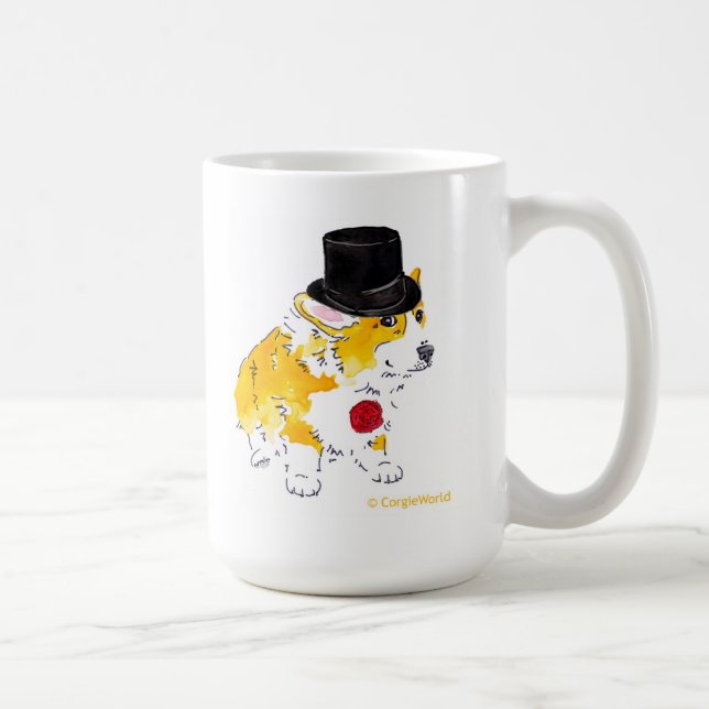 Tasse de corgi de casquette supérieur (Droite)