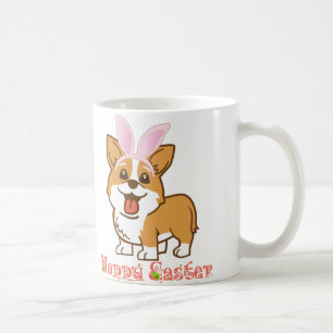 Tasse de corgi de "Joyeuses Pâques"