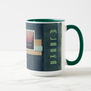 Tasse de couchers du soleil de l'Alaska