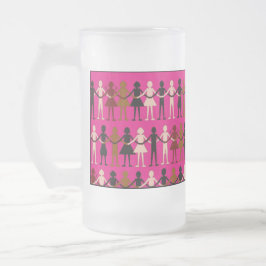 Tasse de couleur "de poupées de papier" de