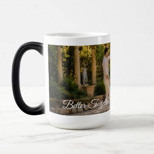 Tasse de couple personnalisée avec photo et nom, c
