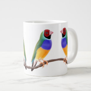 Tasse de couples de pinson de Gouldian
