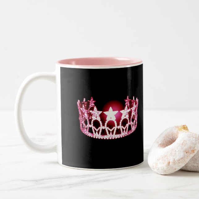 Tasse de couronne de rose de style de la Mlle (Avec donut)