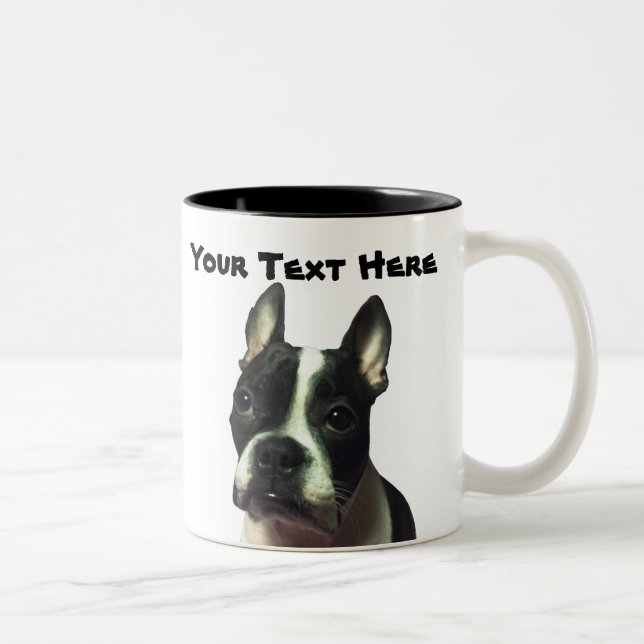 Tasse de coutume de Boston Terrier (Droit)