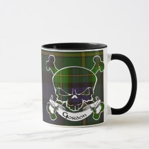 Tasse de crâne de tartan de Gordon