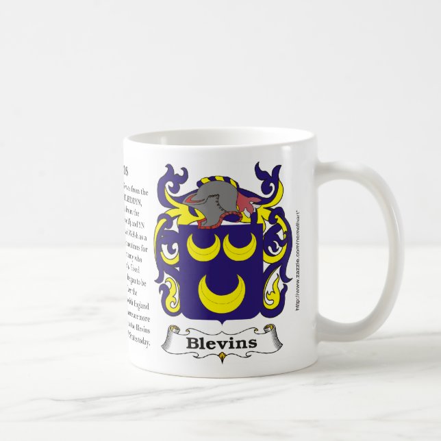 Tasse de crête de famille de Blevins (Droite)