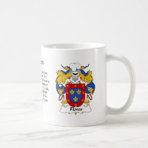 Tasse de crête de famille de Flores