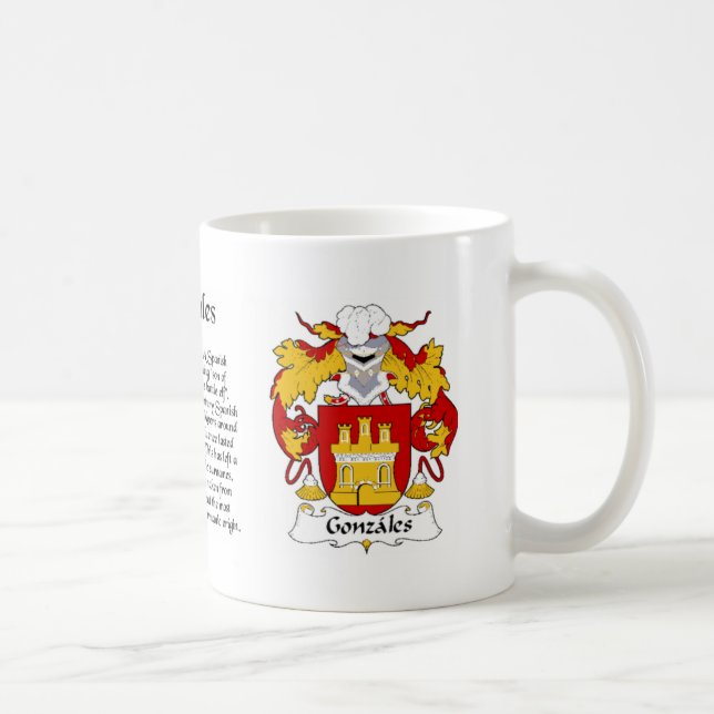 Tasse de crête de famille de Gonzales (Droite)