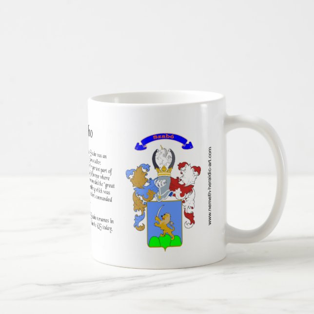 Tasse de crête de famille de Szabo (Droite)