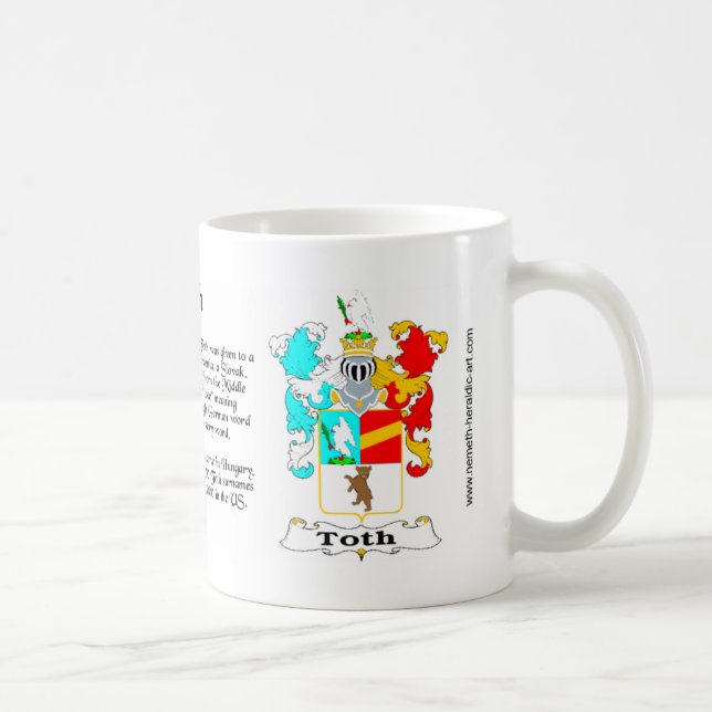 Tasse de crête de famille de Toth (Droite)