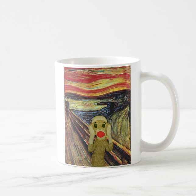 Tasse de cri perçant de singe de chaussette (Droite)