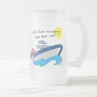 Tasse de croisière en verre givré de la vie