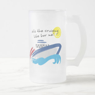 Tasse de croisière en verre givré de la vie