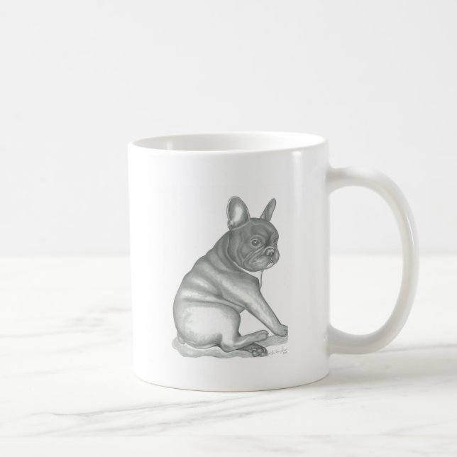 Tasse de croquis de bouledogue français (Droite)