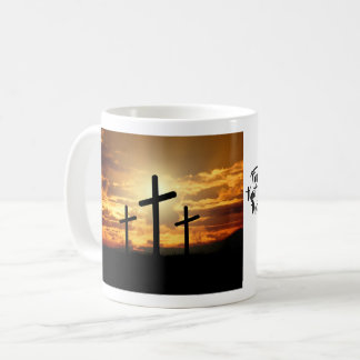 Tasse de crucifix de Soleil Levant