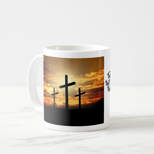 Tasse de crucifix de Soleil Levant (Devant gauche)