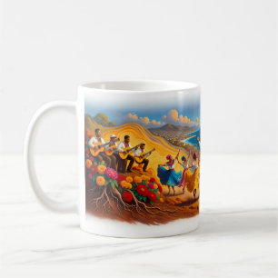 Tasse de danse et de fiesta de joie du capitaine d