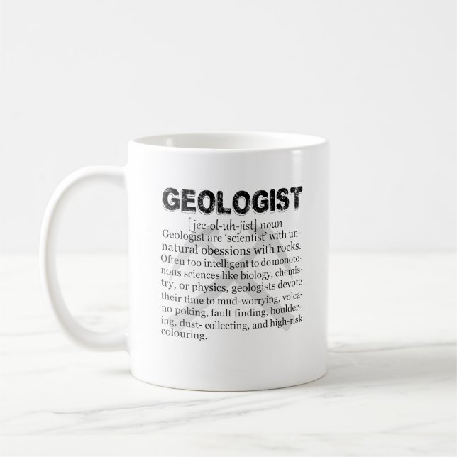 Tasse de définition de géologue (Gauche)