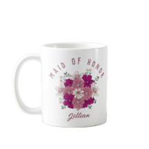 Tasse de Demoiselle d'Honneur avec Nom Personnalis