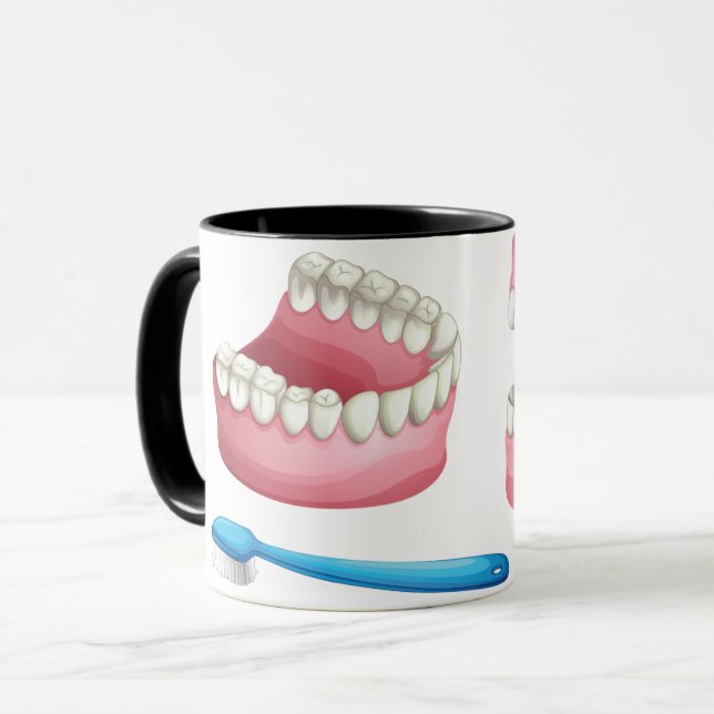 Tasse de dentiers (Devant gauche)