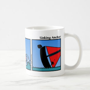Tasse de descente drôle de Stickman d'Ancre - 107