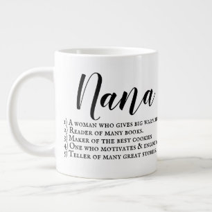 Tasse de description de Nana avec photo