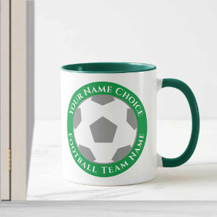 Tasse de design de club de football en vert