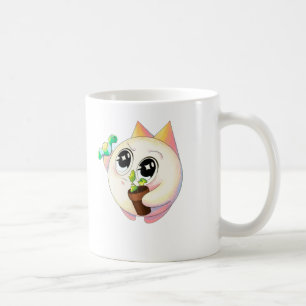Tasse de dessin animé de chat mignon amateur de pl