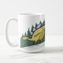 Tasse de dinosaures de ski