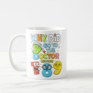 Tasse de docteur de blague de maths drôle de nombr