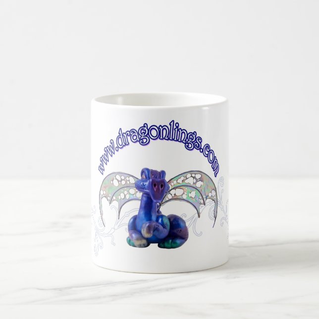 Tasse de dragon avec en filigrane (Centre)