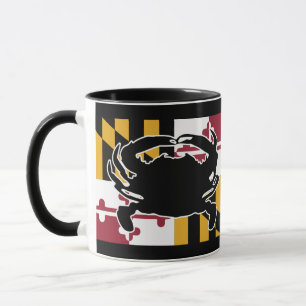 Tasse de drapeau/crabe du Maryland